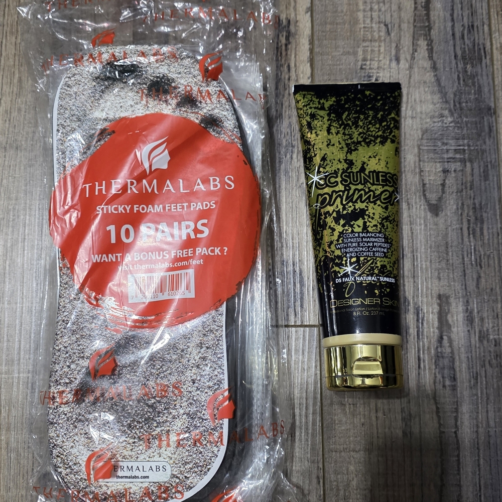 Thermalabs Sticky Foam Feet Pads and Designer Skin Sunless Primer Set